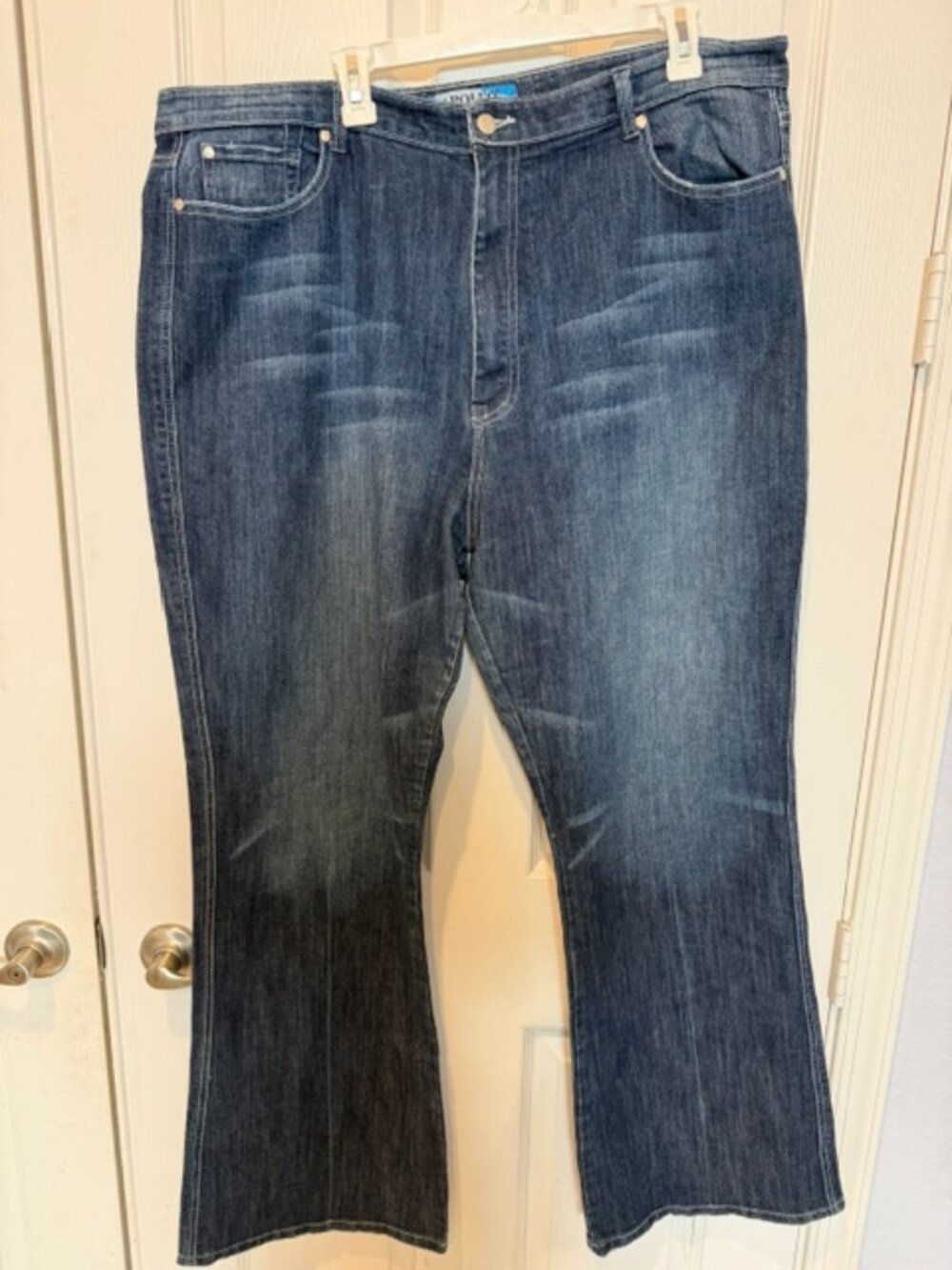 Apollo Jeans Women’s 23/24 Flare Bootcut Y2K Dark Wash Low Rise Denim